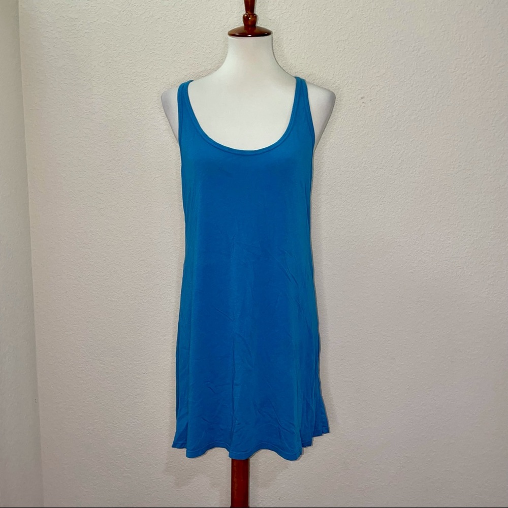 Johnny Was Tank Dress Blue Size Large